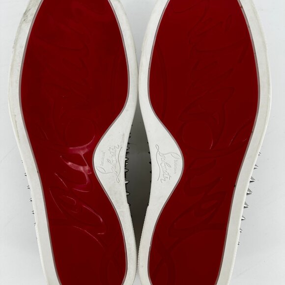 Louboutin Gold Pik Boat Flat - Size 38.5 - Picture 11 of 11